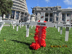 Field of Remembrance for the Cook Islands soldiers of WWI